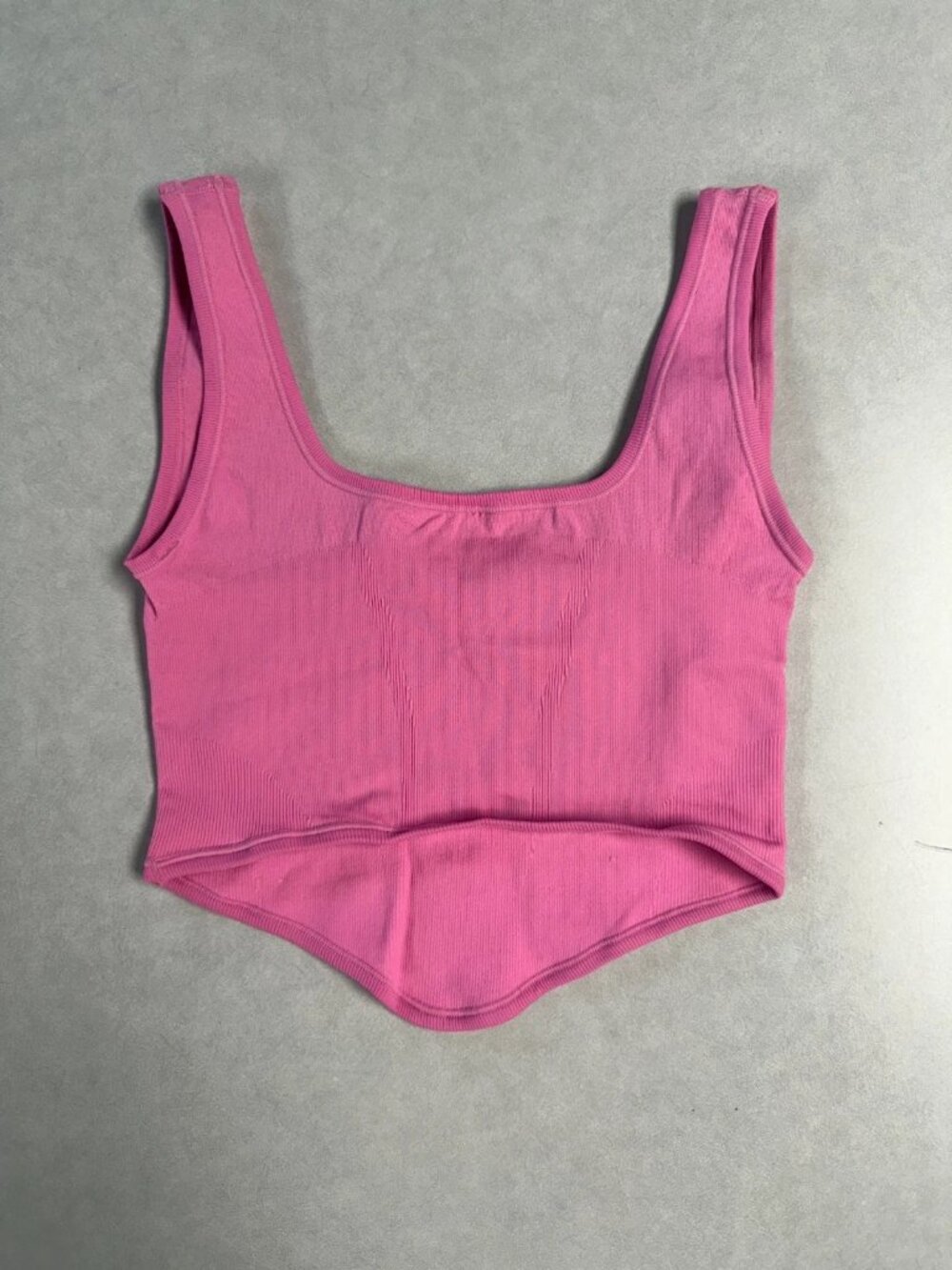 WORN Out From Under Womens Crop Tank Top Pink Size M/L - Picture 2 of 3